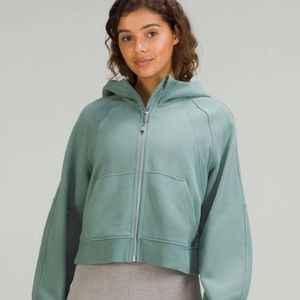 Lululemon Scuba Oversized Full Zip Sweatshirt Tidewater Teal M/L